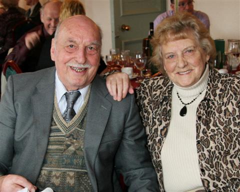 Alan and Doris at Alan's 90th Birthday Party By Philip Wood Wedding Photographer Northwich Cheshire